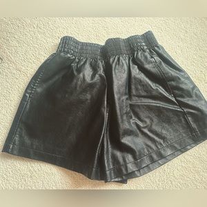 NWT PU leather shorts